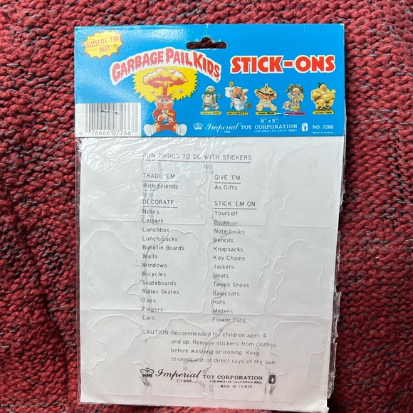 Garbage Pail Kids Puffy Stickers - Picture 2 of 2